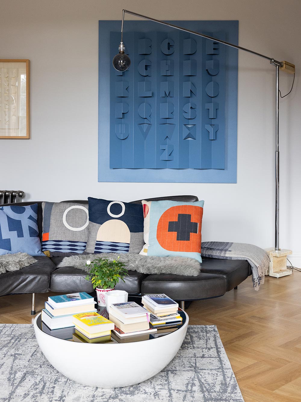 Modern furniture and artwork