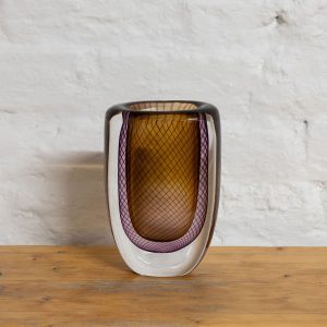 Fish Net Vase by Vicke Lindstrand for Kosta