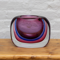 Murano Heavy Vase by Luigi Onesto for Vetreria Artistica Oball